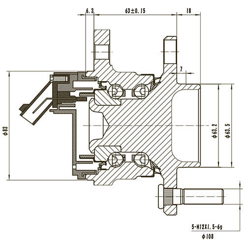 Z89229R — ZIKMAR — Ступица задняя