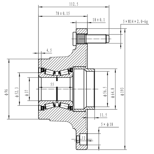 Z89236R — ZIKMAR — Ступица задняя