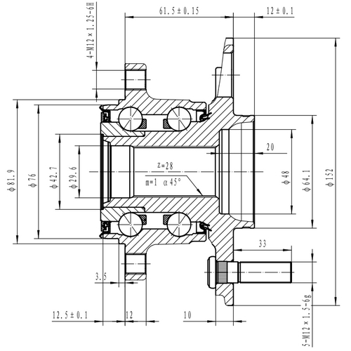 Z89243R — ZIKMAR — Ступица задняя