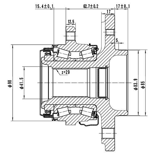 Z89277R — ZIKMAR — Ступица задняя