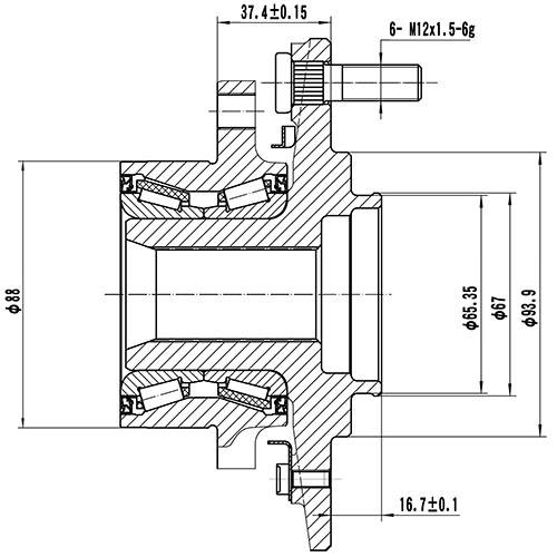 Z89280R — ZIKMAR — Ступица передняя