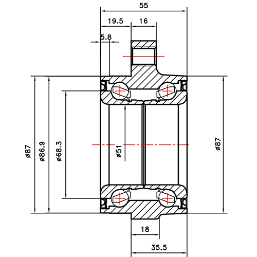 Z89287R — ZIKMAR — Ступица передняя