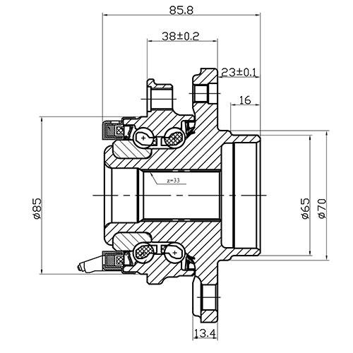 Z89294R — ZIKMAR — Ступица передняя