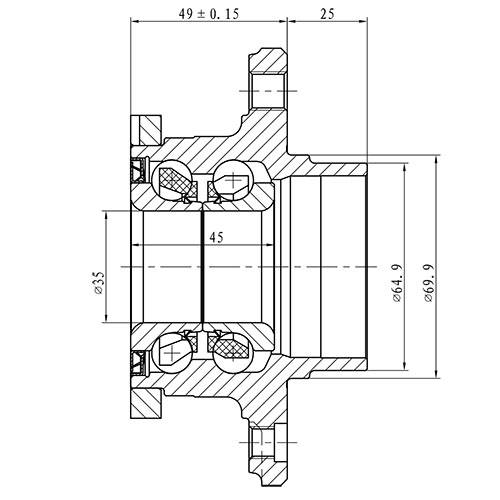 Z89299R — ZIKMAR — Ступица передняя