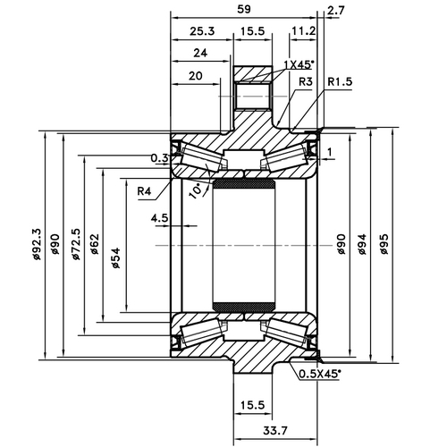 Z89316R — ZIKMAR — Ступица передняя