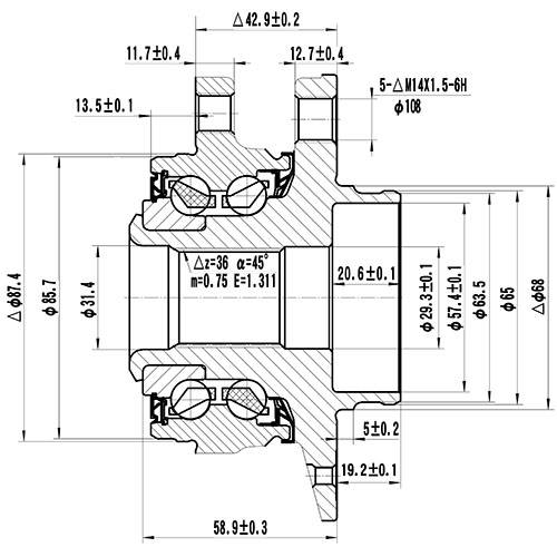 Z89331R — ZIKMAR — Ступица передняя