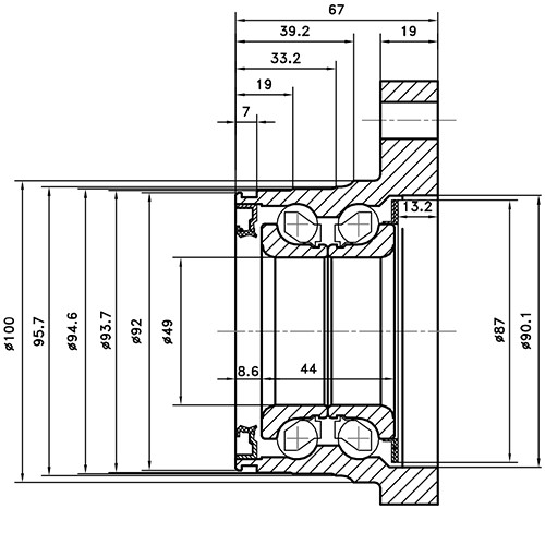 Z89340R — ZIKMAR — Ступица задняя