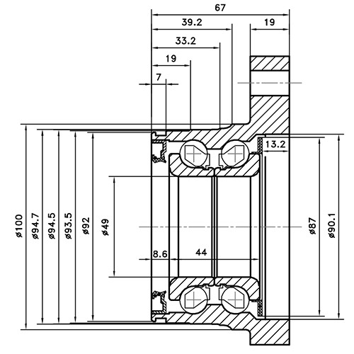 Z89341R — ZIKMAR — Ступица задняя