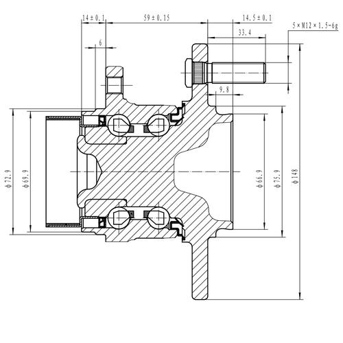 Z89342R — ZIKMAR — Ступица задняя