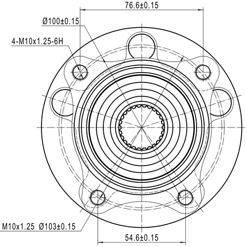 Z89343R — ZIKMAR — Ступица передняя