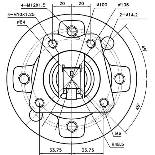 Z89348R — ZIKMAR — Ступица задняя