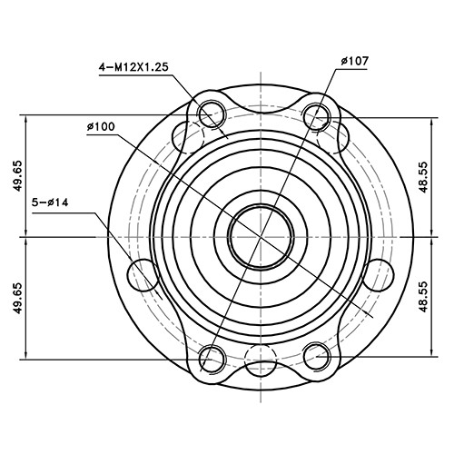 Z89351R — ZIKMAR — Ступица задняя