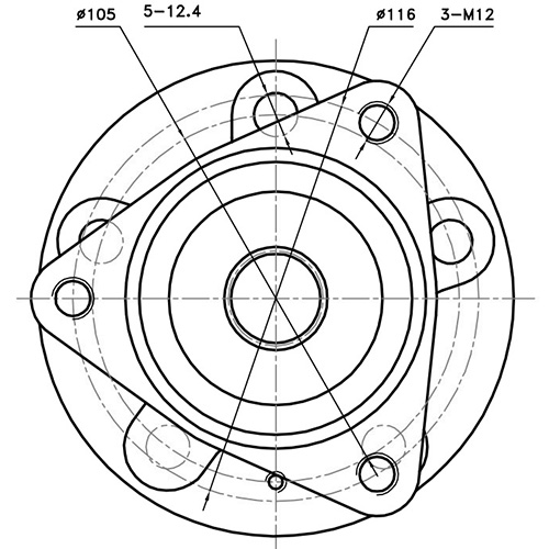 Z89355R — ZIKMAR — Ступица передняя