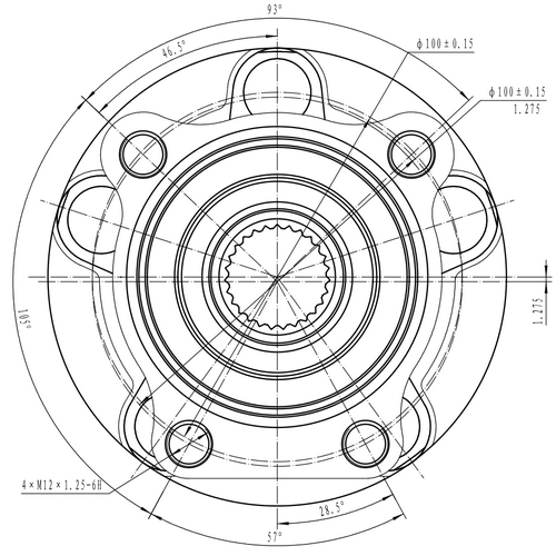 Z89359R — ZIKMAR — Ступица передняя с ABS