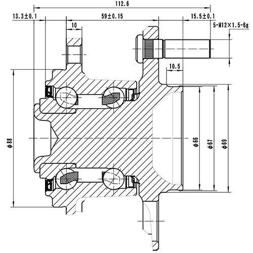 Z89361R — ZIKMAR — Ступица задняя