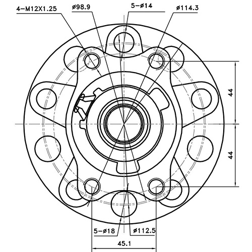 Z89367R — ZIKMAR — Ступица задняя