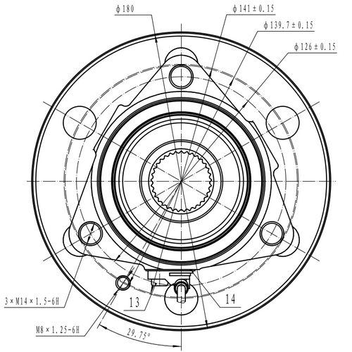 Z89371R — ZIKMAR — Ступица передняя