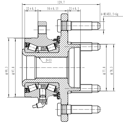 Z89371R — ZIKMAR — Ступица передняя