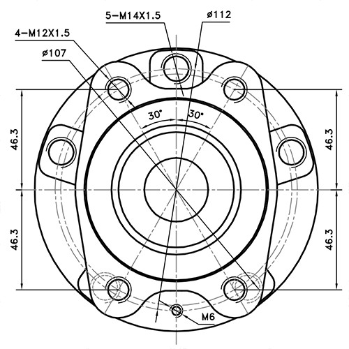 Z89375R — ZIKMAR — Ступица задняя