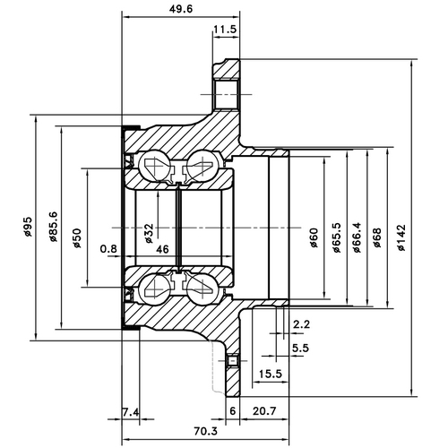 Z89376R — ZIKMAR — Ступица задняя