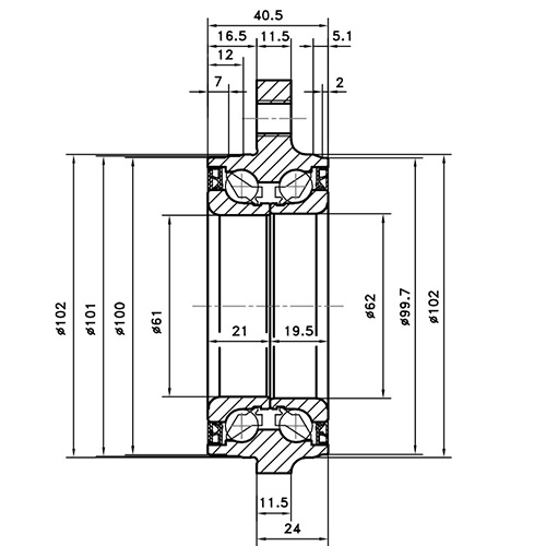 Z89377R — ZIKMAR — Ступица передняя