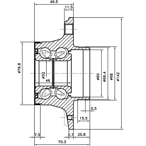 Z89380R — ZIKMAR — Ступица задняя