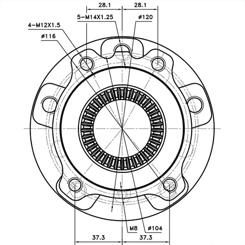 Z89387R — ZIKMAR — Ступица передняя