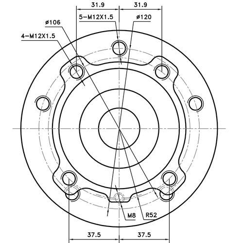 Z89389R — ZIKMAR — Ступица передняя