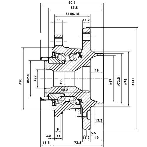 Z89389R — ZIKMAR — Ступица передняя