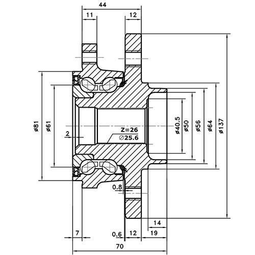 Z89394R — ZIKMAR — Ступица передняя