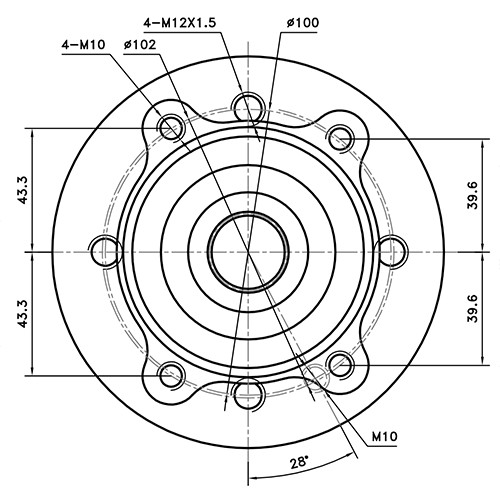 Z89394R — ZIKMAR — Ступица передняя