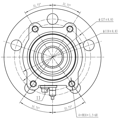 Z89408R — ZIKMAR — Ступица передняя