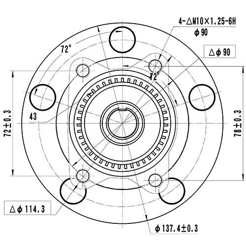 Z89420R — ZIKMAR — Ступица задняя в сборе