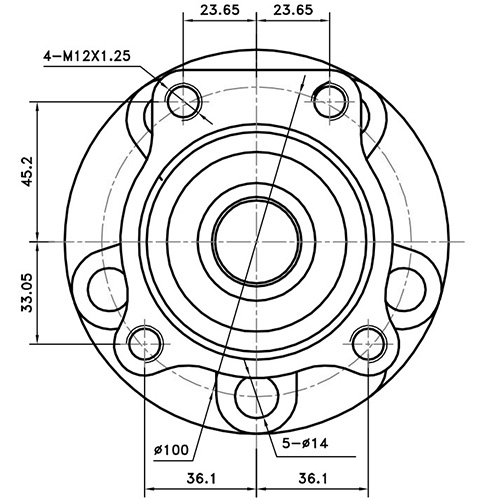 Z89424R — ZIKMAR — Ступица передняя