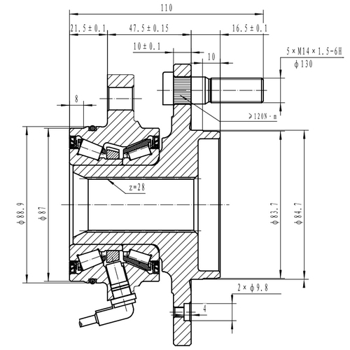 Z89430R — ZIKMAR — Ступица передняя