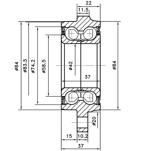 Z89432R — ZIKMAR — Ступица передняя