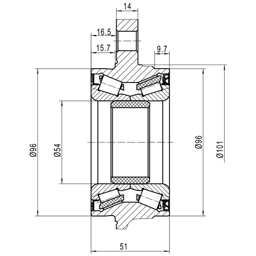 Z89442R — ZIKMAR — Ступица передняя