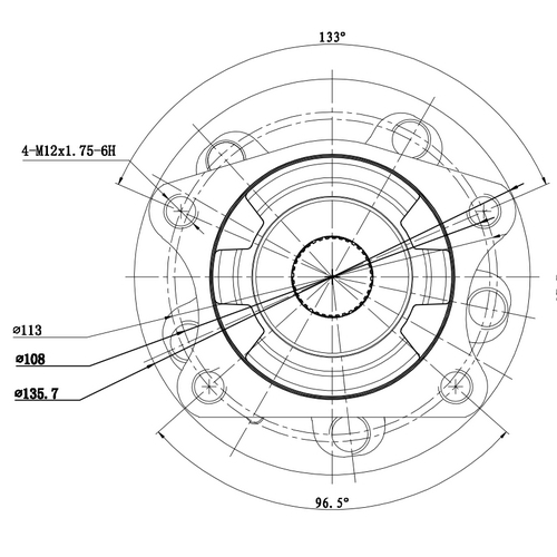 Z89460R — ZIKMAR — Ступица задняя