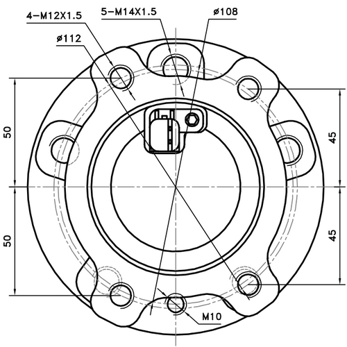 Z89461R — ZIKMAR — Ступица задняя