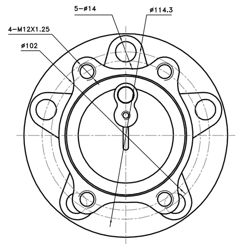 Z89468R — ZIKMAR — Ступица задняя