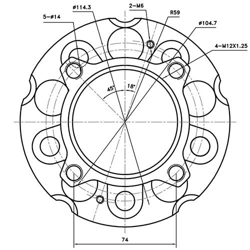 Z89475R — ZIKMAR — Ступица задняя