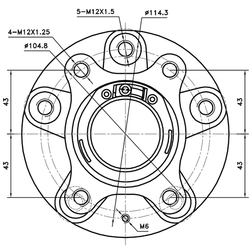 Z89483R — ZIKMAR — Ступица задняя