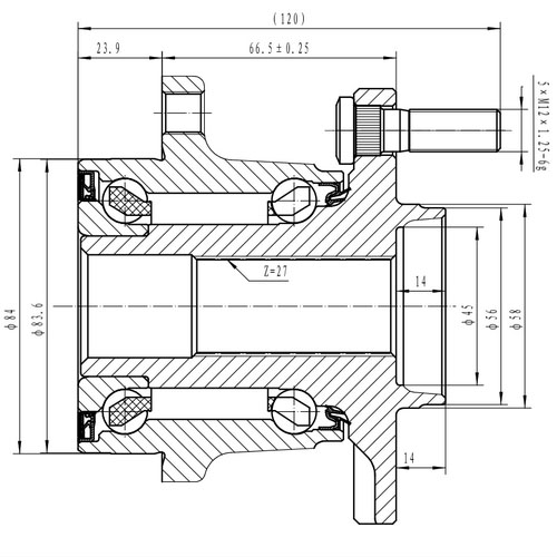 Z89486R — ZIKMAR — Ступица задняя