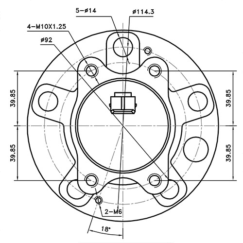 Z89498R — ZIKMAR — Ступица задняя