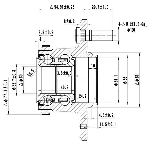 Z89579R — ZIKMAR — Ступица задняя