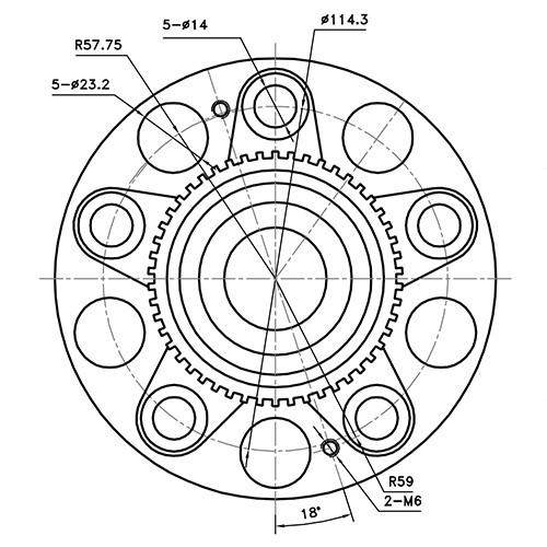 Z89581R — ZIKMAR — Ступица задняя