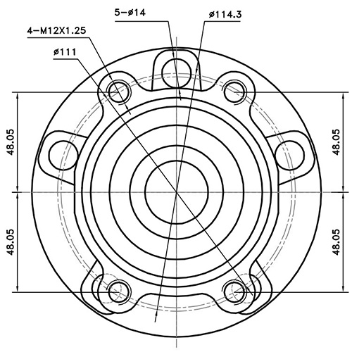 Z89635R — ZIKMAR — Ступица передняя