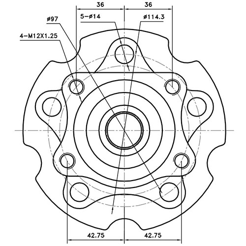 Z89653R — ZIKMAR — Ступица задняя