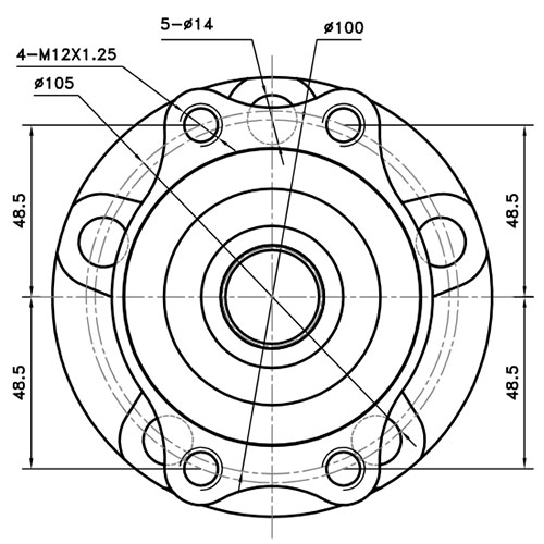 Z89659R — ZIKMAR — Ступица задняя