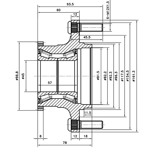 Z89660R — ZIKMAR — Ступица передняя